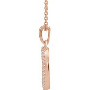 14K Rose 1/5 CTW Natural Diamond Tree of Life 16-18" Necklace Ethereal Legacy Boutiques
