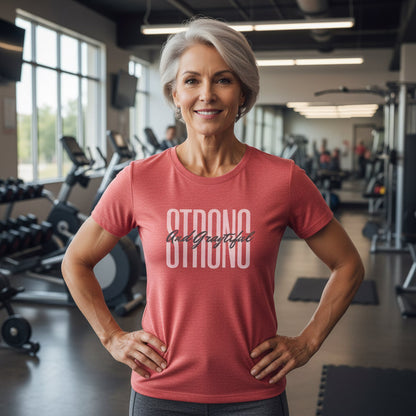 Strong and Graytiful Women's Triblend Tee Grayceful LLC