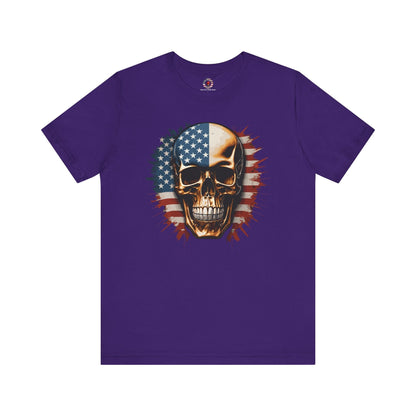 American Flag Skull T-Shirt The Devil's Pickle