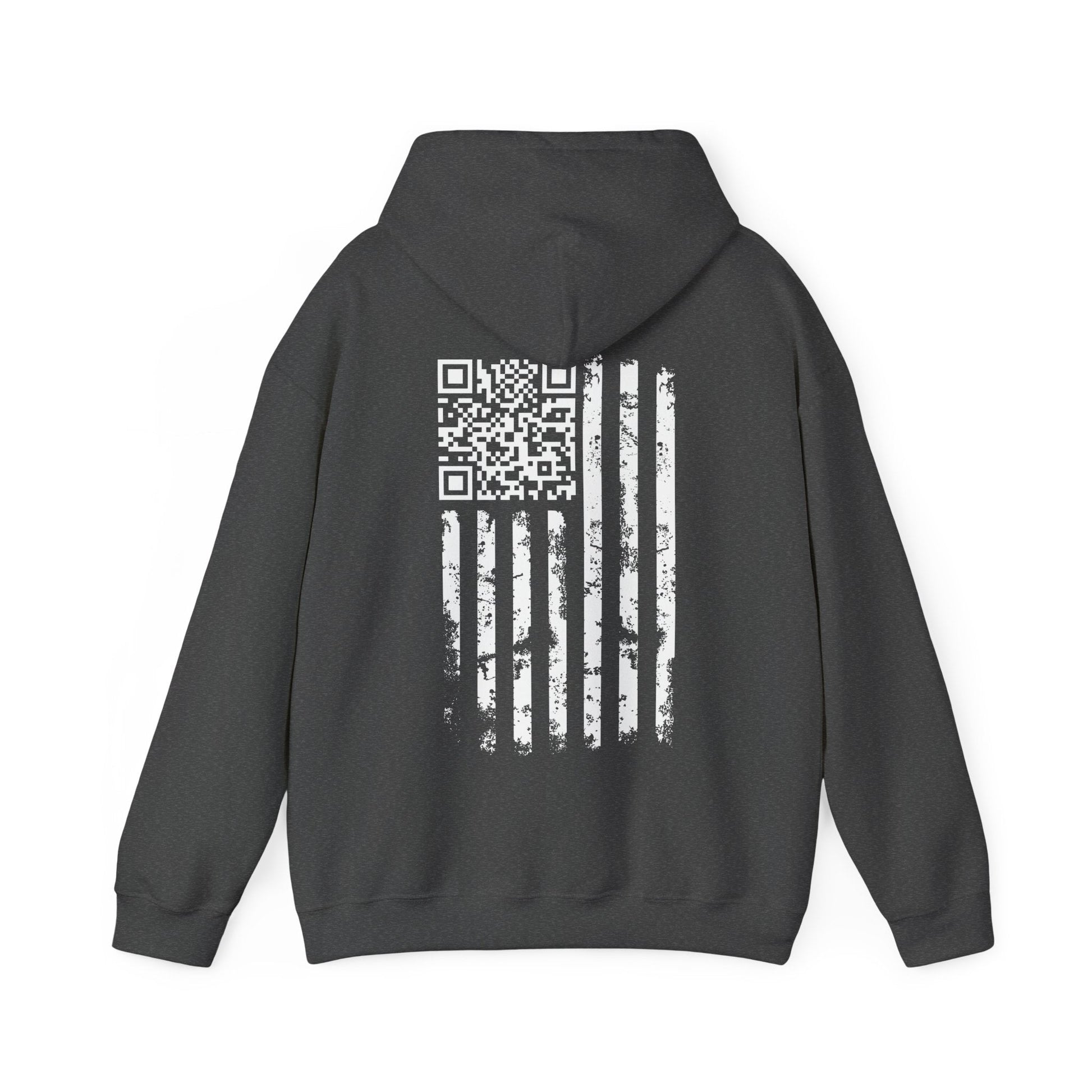 American Flag QR Code Hooded Sweatshirt The Devil's Pickle