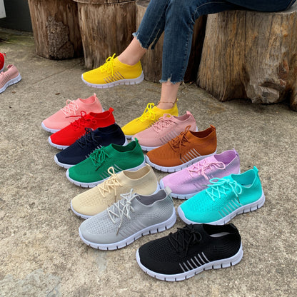 Flying Weave Casual Sneakers, Women Shoes NovaCart