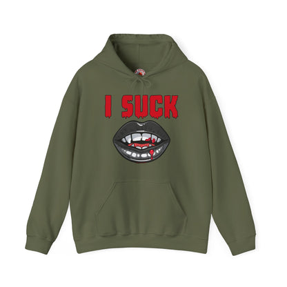 I Suck Hooded Sweatshirt The Devil's Pickle