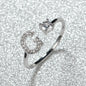Popular Fashion Silvery AZ Letter Ring Initials Wedding Love Couple Rings Bridesmaid Gift NovaCart
