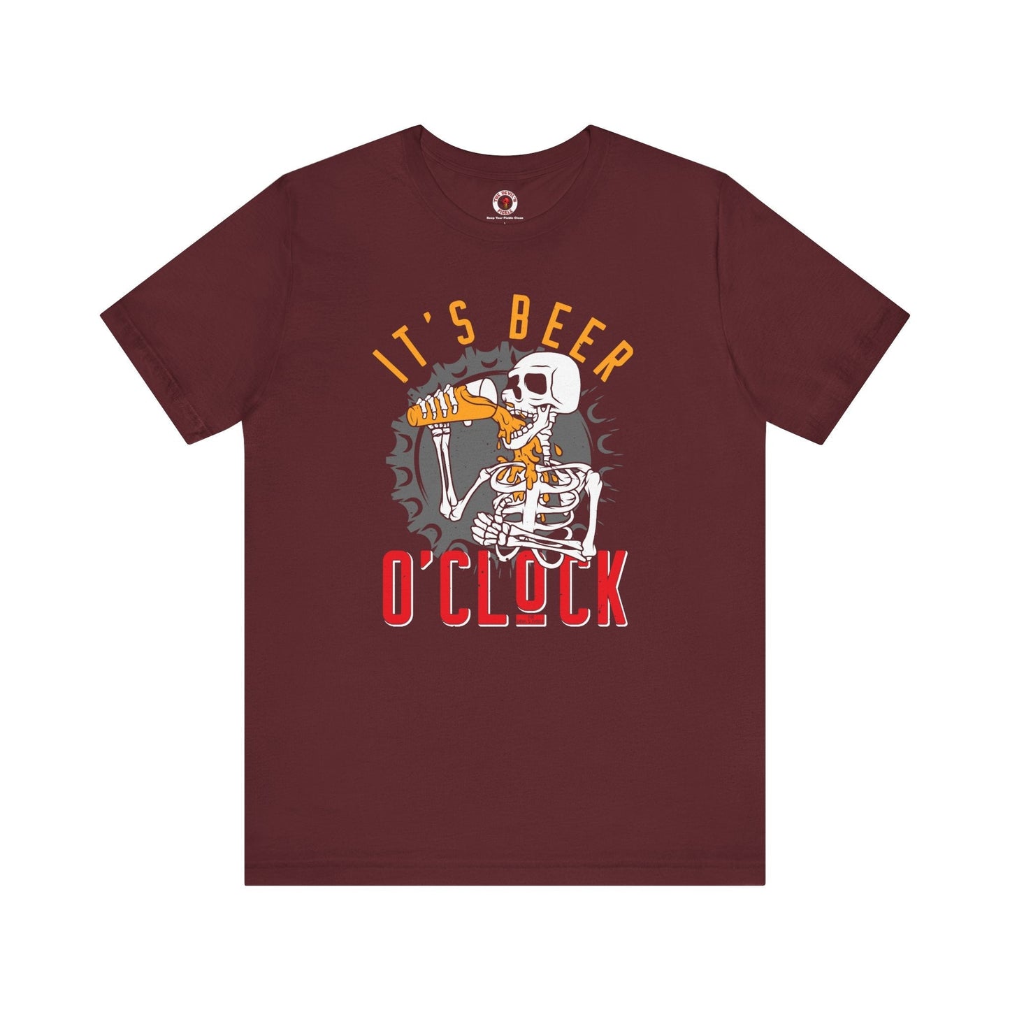 It's Beer O'Clock Skeleton T-Shirt The Devil's Pickle