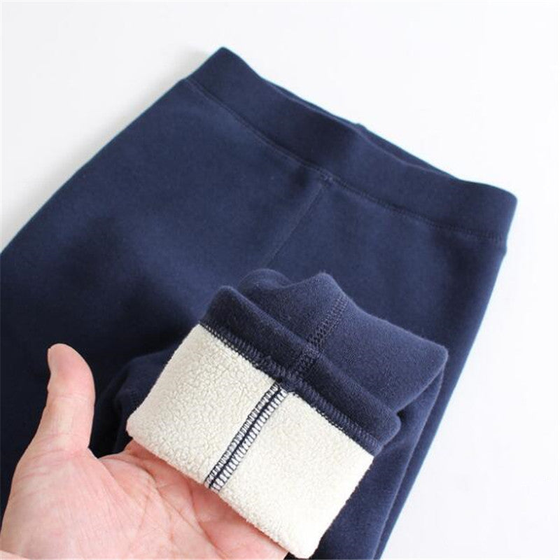 Girls Wool-Lined Thickened Winter Leggings FitiqueFit