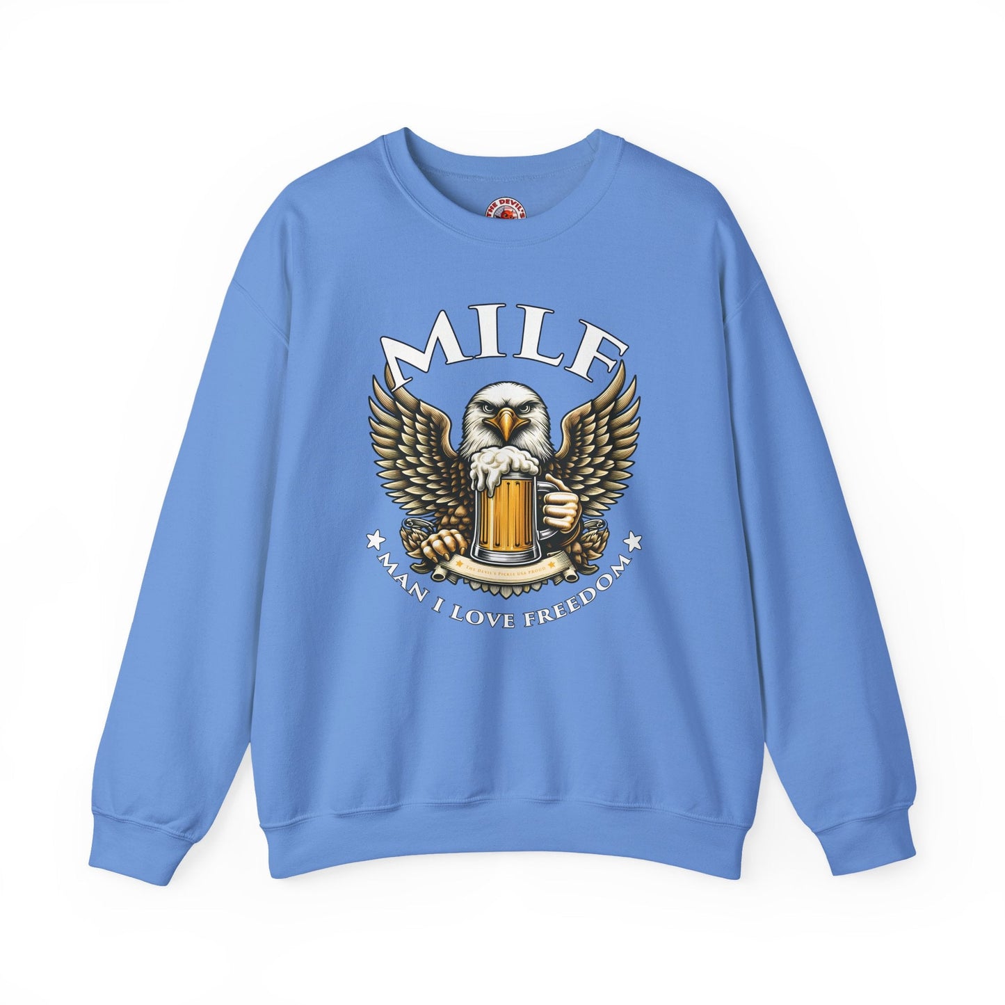 Man I Love Freedom Crewneck Sweatshirt The Devil's Pickle