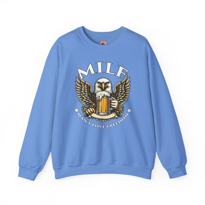 Man I Love Freedom Crewneck Sweatshirt The Devil's Pickle