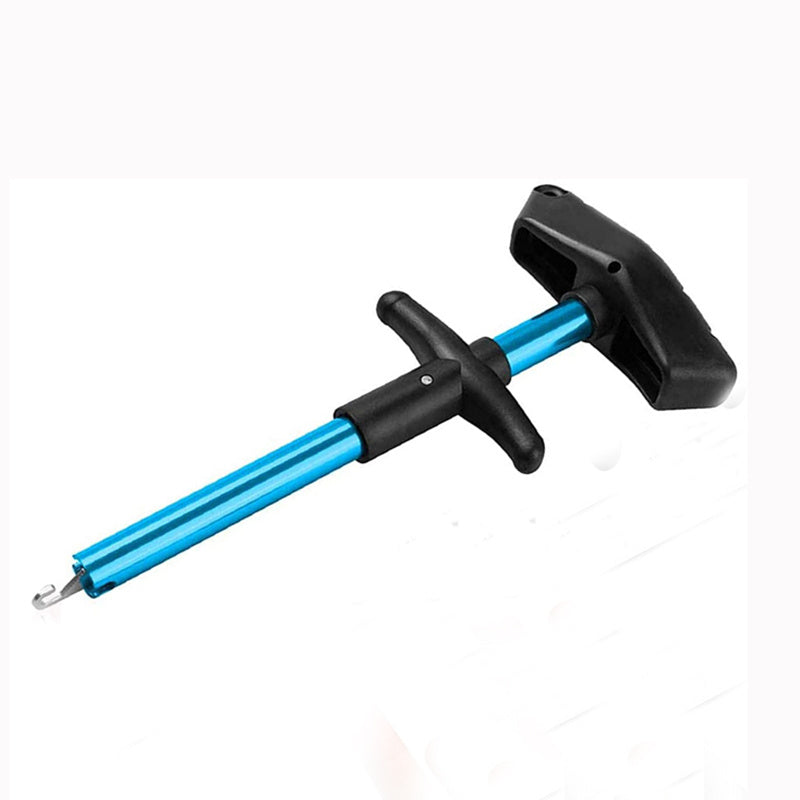 1pc T-Shaped Fish Hook Remover - Aluminum Alloy Fishing Tool with Ergonomic Handle & Blue Handle for Efficient Hook Separation, Ideal for Holiday Gifts (Father'S Day, Christmas, Thanksgiving), Fishing Accessory, Sleek Metalli NovaCart