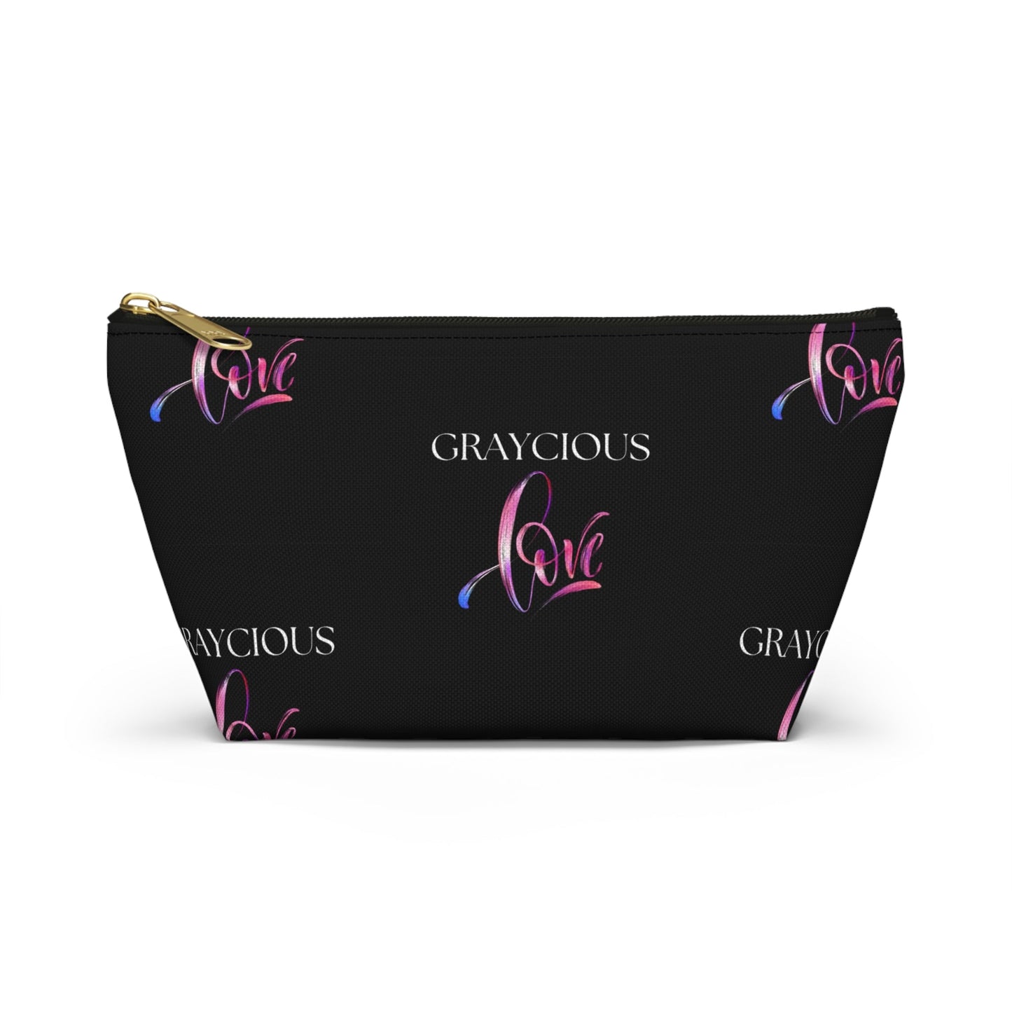 Grayciuos Love Accessory Pouch w T-bottom Grayceful LLC