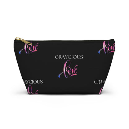 Grayciuos Love Accessory Pouch w T-bottom Grayceful LLC