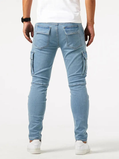 Men's Plus Size Skinny Cargo Jeans New Era Fashion LLc