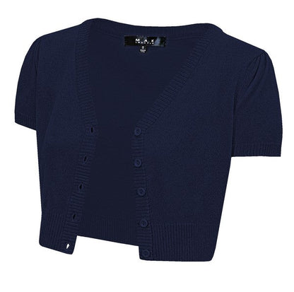 Cropped Bolero Knit Sweater Cardigan Short Sleeve Shop Style & More | Fresh Looks, Everyday Deals & Free Shipping