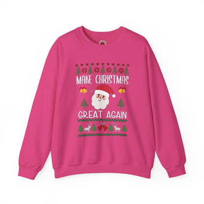 Make Christmas Great Again Crewneck Sweatshirt The Devil's Pickle