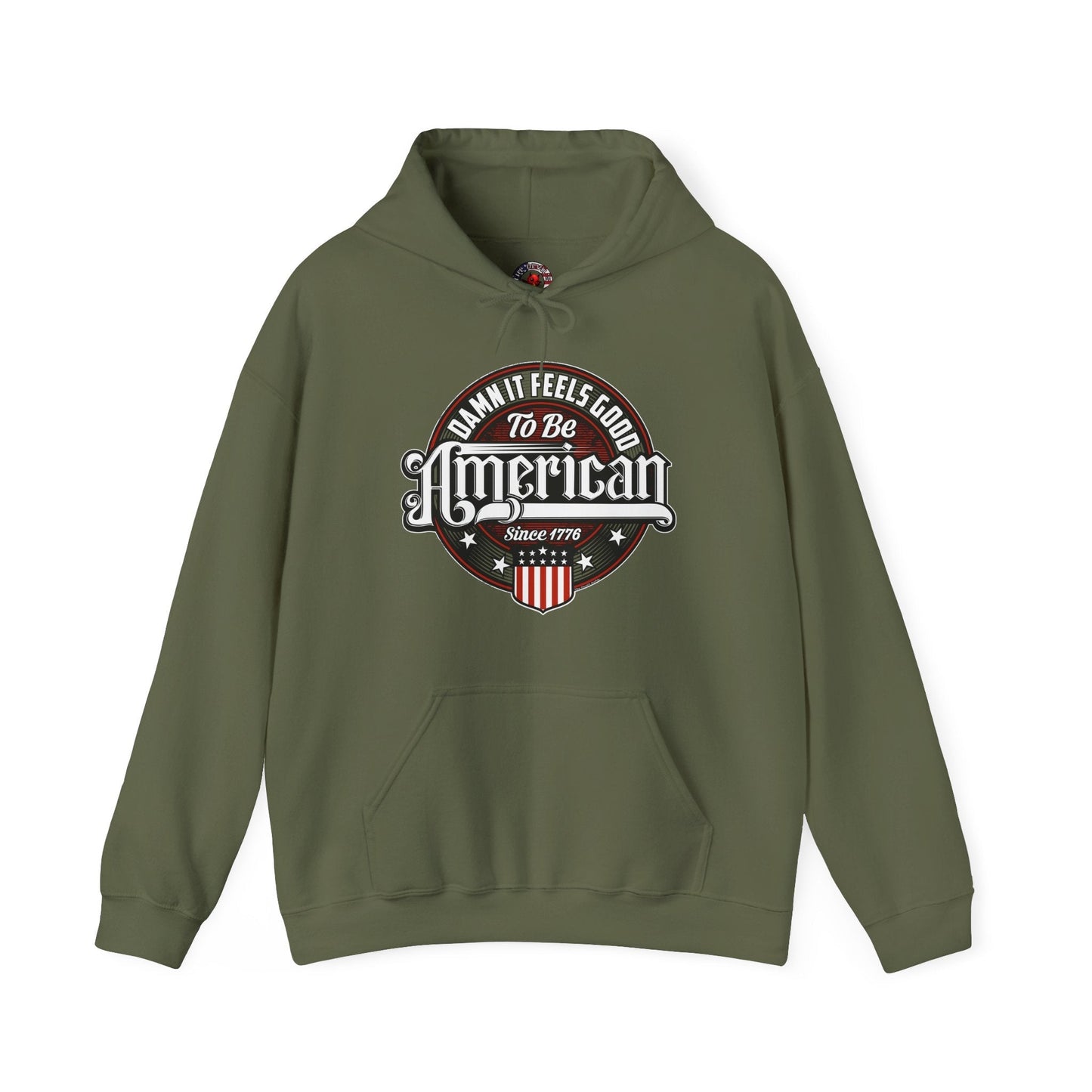 Damn it Feels Good To Be American Hooded Sweatshirt The Devil's Pickle