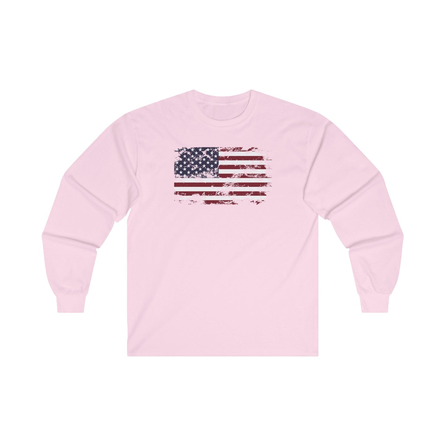 Vintage Style American Flag Long Sleeve Tee The Devil's Pickle