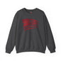 Red American Flag Crewneck Sweatshirt The Devil's Pickle