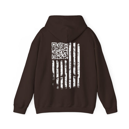American Flag QR Code Hooded Sweatshirt The Devil's Pickle