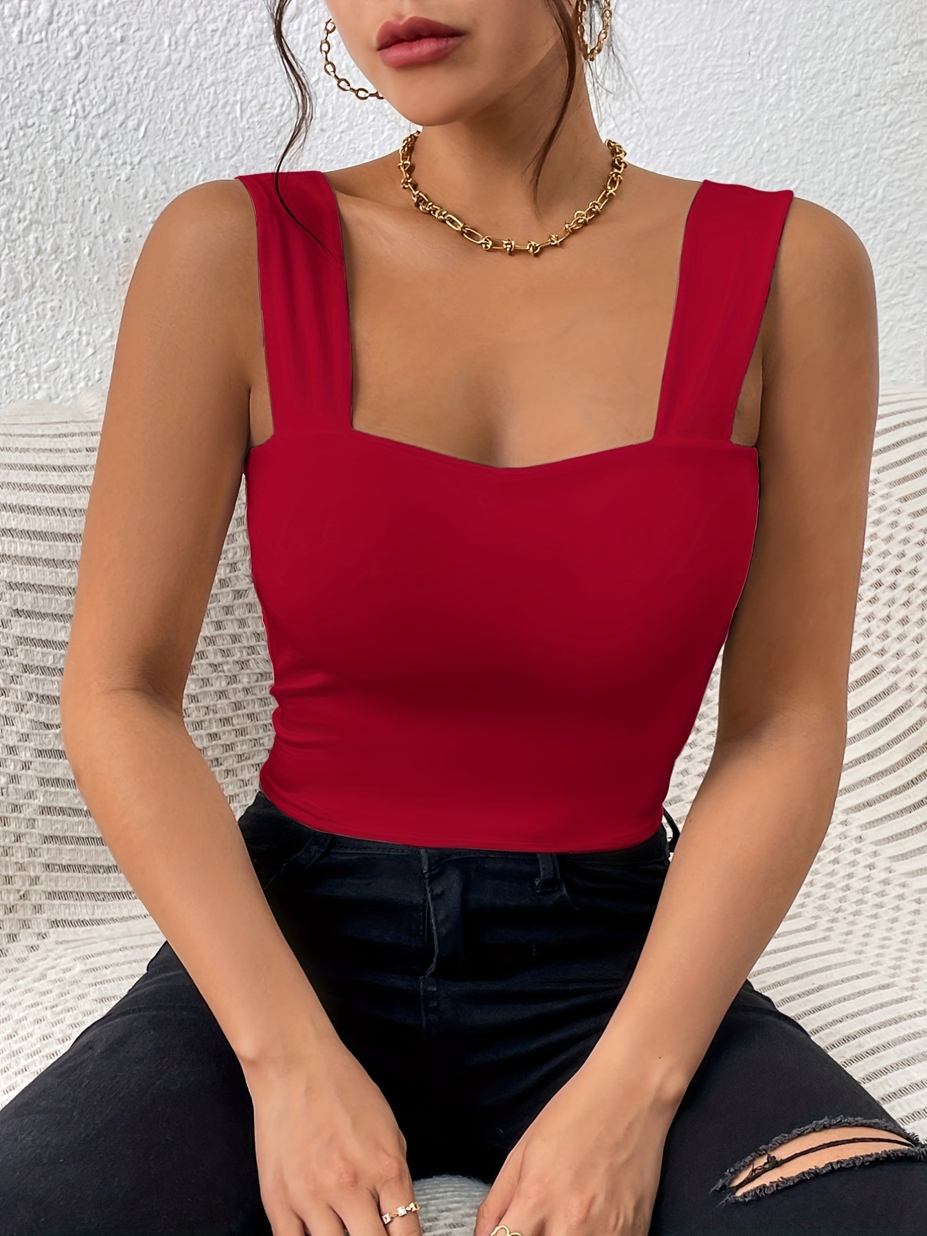 European And American Sexy Chest-Revealing Waist-Cinching Camisole NovaCart