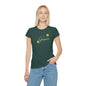 Women's Iconic T-Shirt graysitive with flowers Grayceful LLC