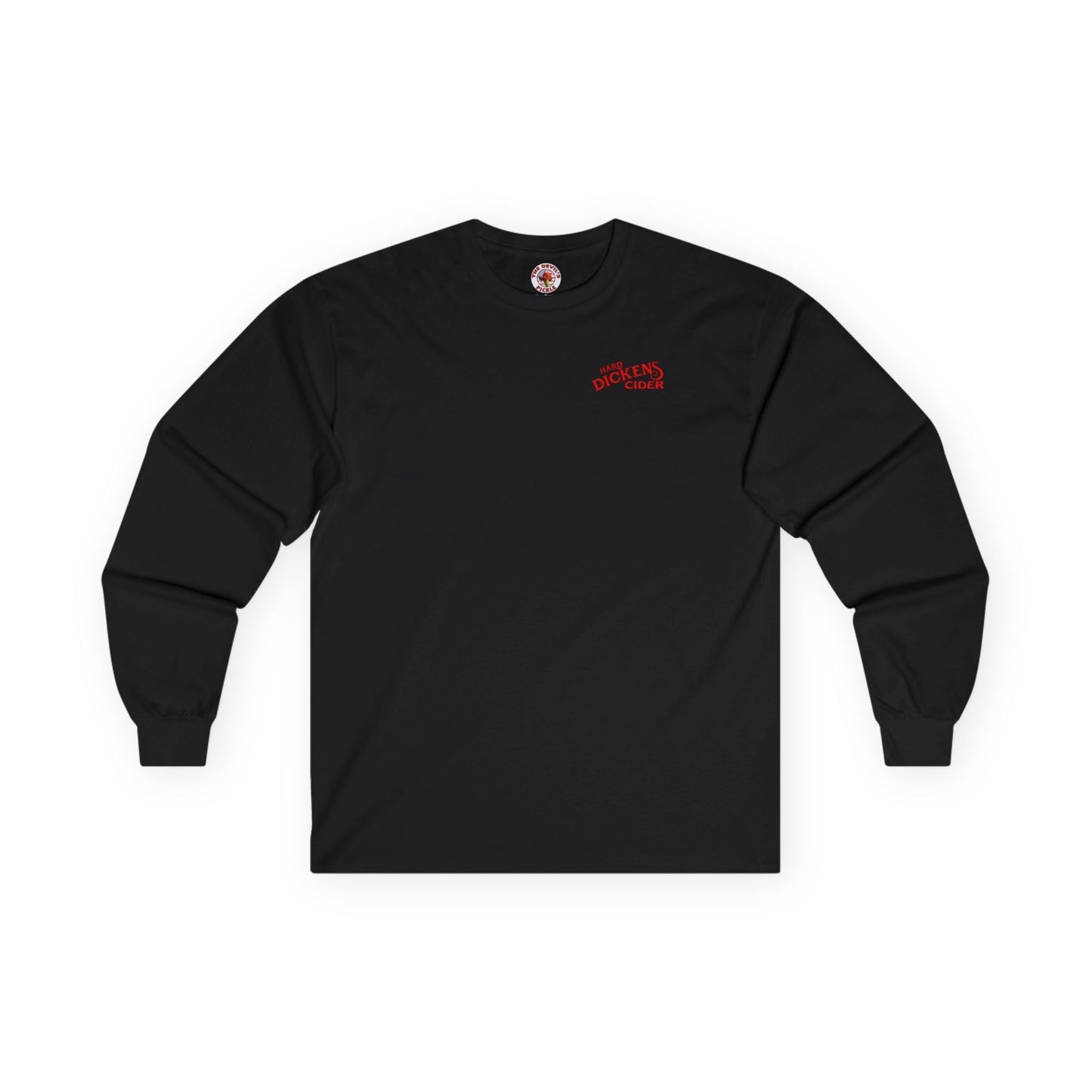 Hard Dickens Cider Front/Back Long Sleeve Tee The Devil's Pickle