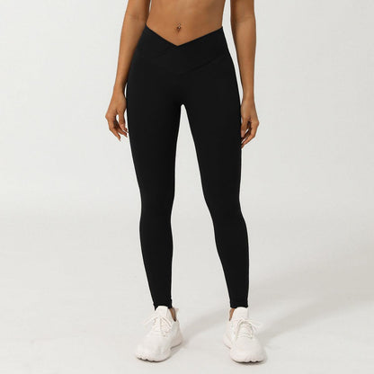 V-Shaped High-Waisted Yoga Pants | Skinny Fit Workout Pants for Fitness & Yoga Country in My Heart