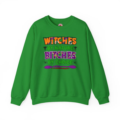 Witches By Nature Bitches By Choice Crewneck Sweatshirt The Devil's Pickle