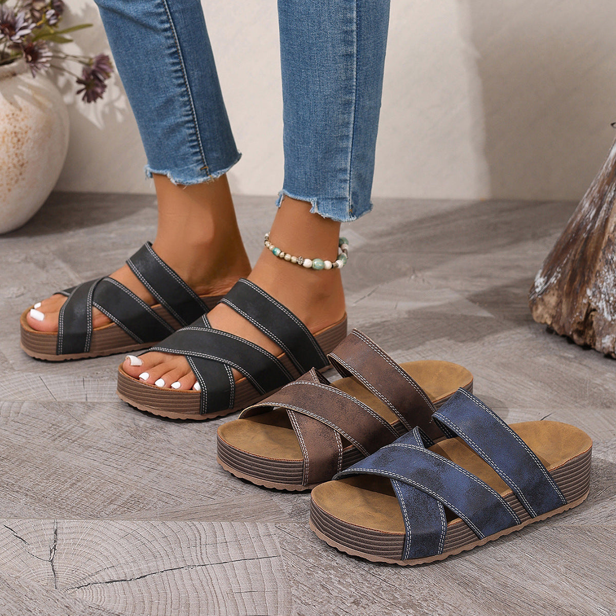 Open Toe Platform Sandals New Era Fashion LLc