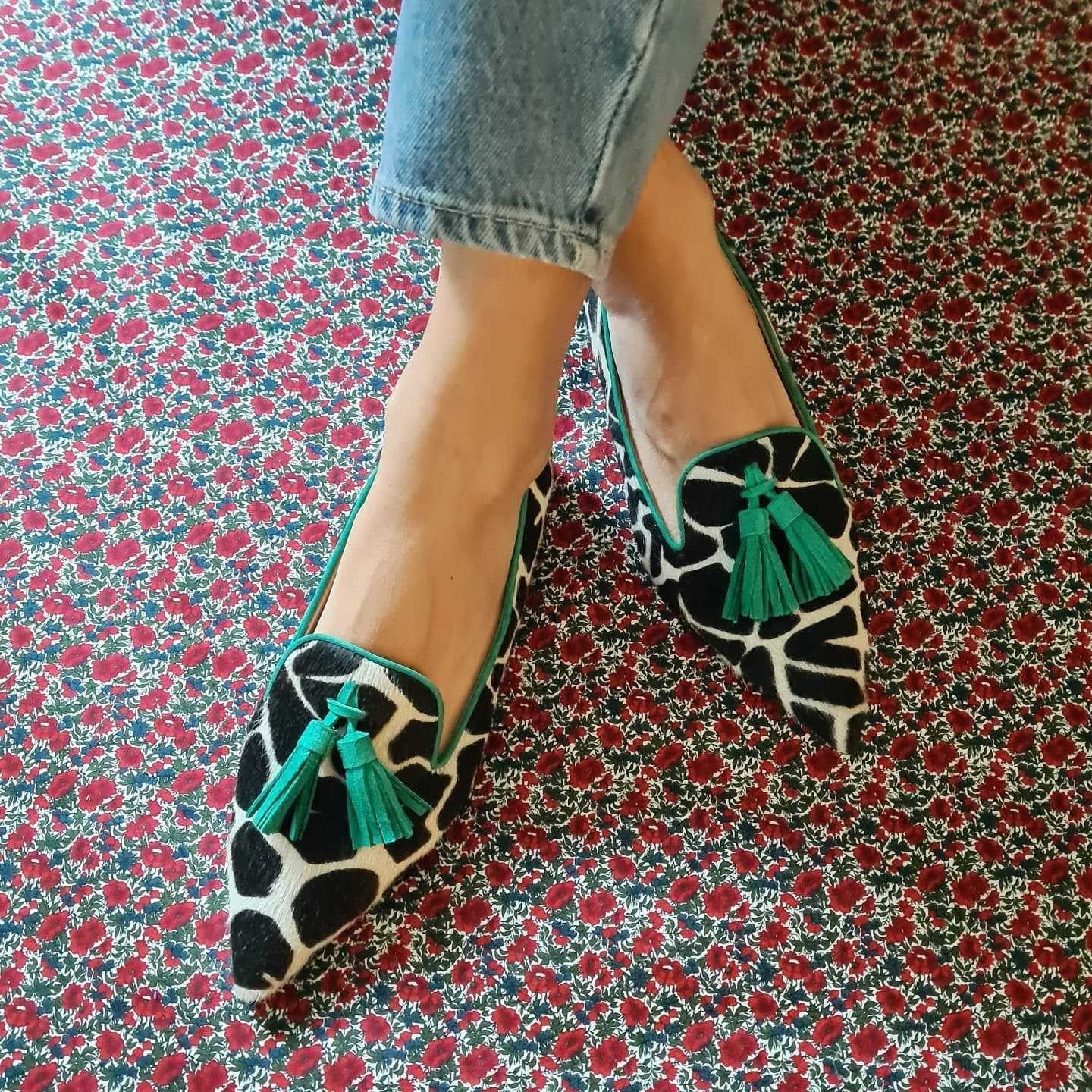 Cow Print Tassel Pumps Women | Casual Slip-On Style FitiqueFit