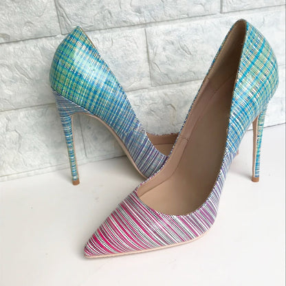 Ladies colorful gradient heels See size chart under “more details” The Fashion Celestial