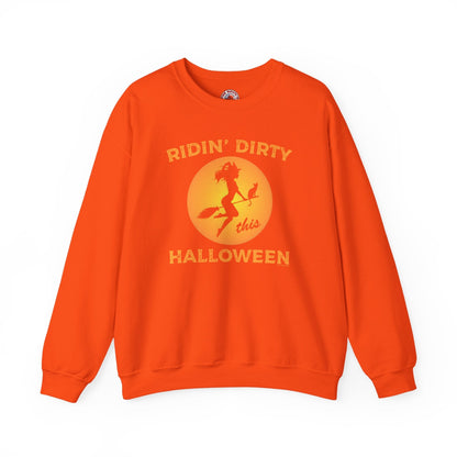 Ridin' Dirty This Halloween Crewneck Sweatshirt The Devil's Pickle