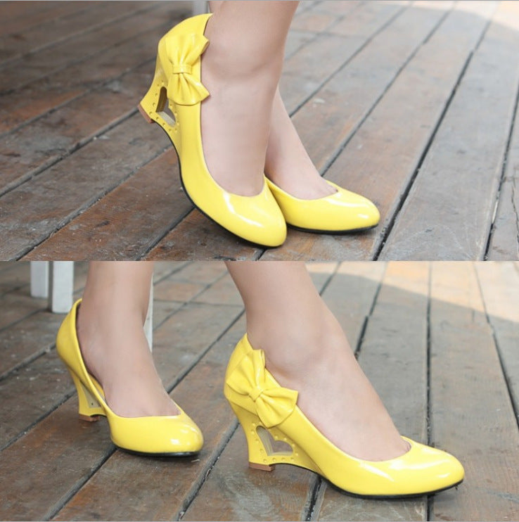 Summer High Heel Low-cut Bow Women's High Heels See size chart under “more details” The Fashion Celestial