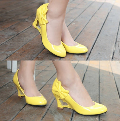 Summer High Heel Low-cut Bow Women's High Heels See size chart under “more details” The Fashion Celestial