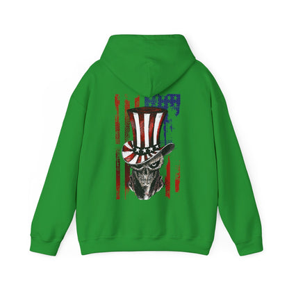 Patriotic Skull Hooded Sweatshirt The Devil's Pickle