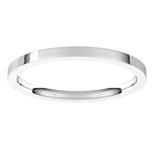 Sterling Silver 1.5 mm Flat Comfort Fit Light Band Size 9.5 Ethereal Legacy Boutiques