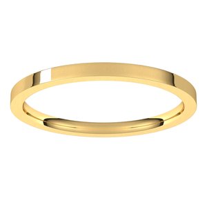 14K Yellow 1.5 mm Lightweight Comfort-Fit Flat Band Size 9 Ethereal Legacy Boutiques