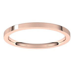 10K Rose 1.5 mm Flat Comfort Fit Light Band Size 9.5 Ethereal Legacy Boutiques