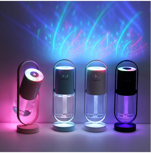 Magic Shadow USB Air Humidifier For Home With Projection Night Lights Ultrasonic Car Mist Maker Mini Office Air Purifier New Era Fashion LLc
