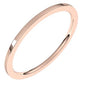 14K Rose 1 mm Flat Comfort Fit Light Band Size 9 Ethereal Legacy Boutiques