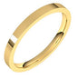 14K Yellow 2 mm Lightweight Comfort-Fit Flat Band Size 8 Ethereal Legacy Boutiques