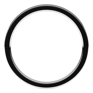 10K White 2 mm Flat Comfort Fit Light Band Size 11.5 Ethereal Legacy Boutiques