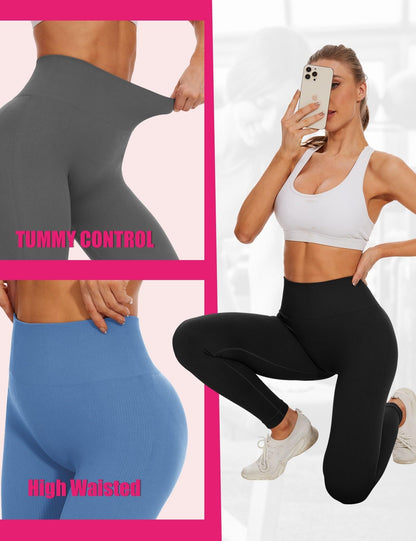 High-waisted seamless cropped leggings FitiqueFit
