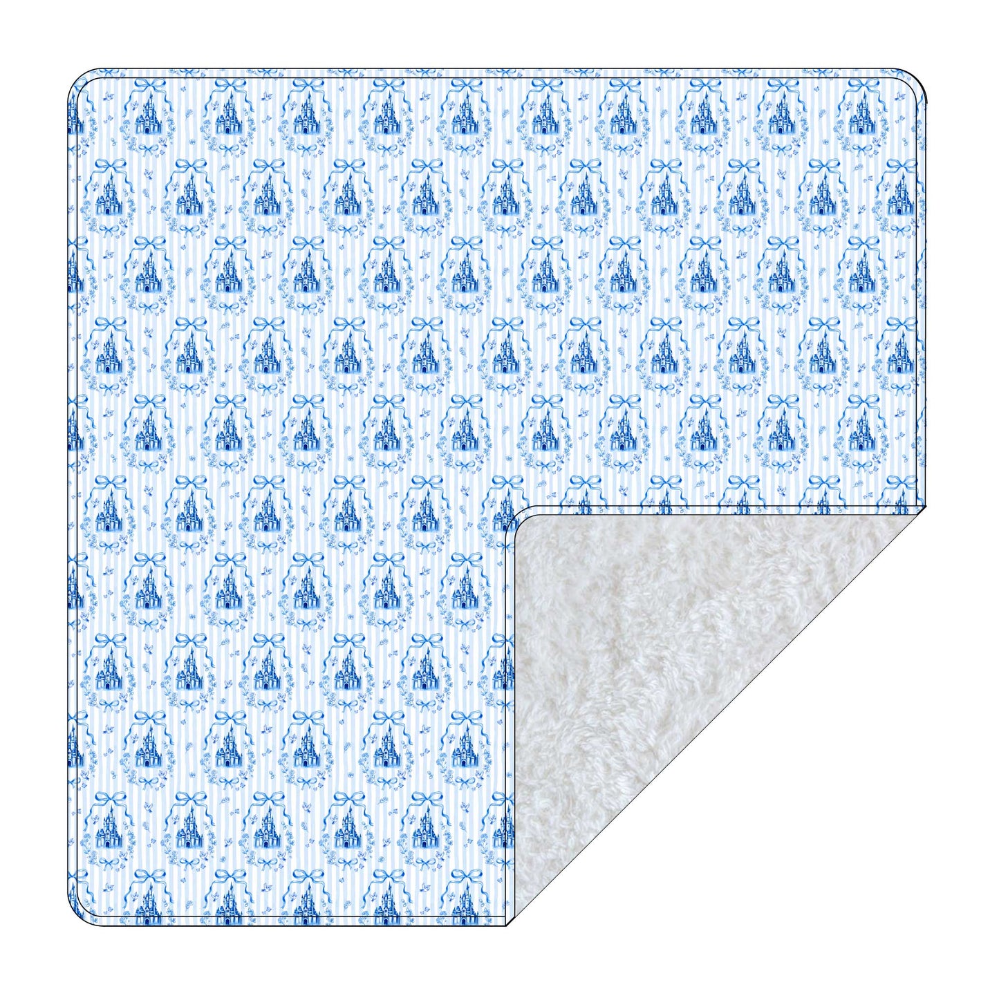 Ever After (ribbed) - Plush Blanket Blush Lotus