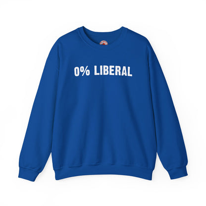 0% Liberal Crewneck Sweatshirt The Devil's Pickle