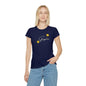 Women's Iconic T-Shirt graysitive with flowers Grayceful LLC