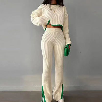 Women’s Casual Color-Block Two-Piece Set FitiqueFit