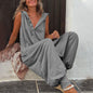 Women’s Sleeveless Hooded Relaxed Fit Jumpsuit FitiqueFit