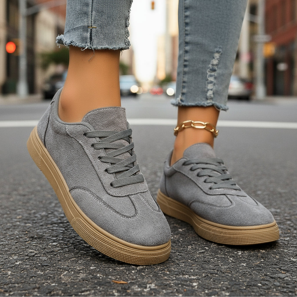 Women’s Round Toe Elegant Student Casual Lace-Up Shoes FitiqueFit