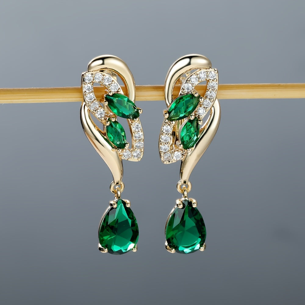Romantic Flower Dangle Earrings Women Birthstone Party Earrings Jewelry Gifts NovaCart