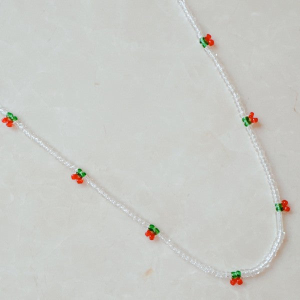 Cherry Dotty Beaded Necklace Shop Style & More | Fresh Looks, Everyday Deals & Free Shipping