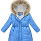 New Winter Collection for Older Kids: Unisex Mid-Length Glossy Thickened Hooded Jacket NovaCart